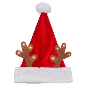 Dyno 17 in. Light-Up Antlers Santa Hat