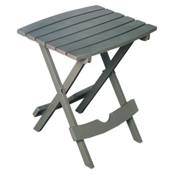 Adams, Quick-Fold Folding Side Table, Gray