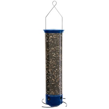 Droll Yankee, Yankee Whipper Collapsing Curved Perch Squirrel Proof Bird Feeder, 21"