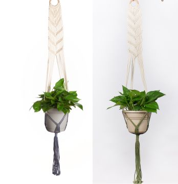 Plant Hammock, Macrame Multiple Colors, 48"