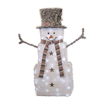 Celebrations LED White Snowman 3 ft. Yard Decor