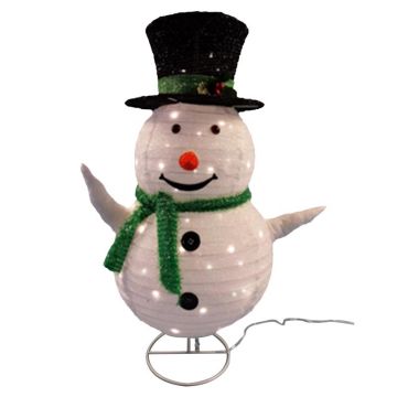 Sienna, Pop-Up Snowman Yard Decor LED Warm White, 2.5 ft