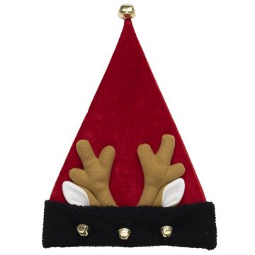 Dyno Antler Ears 17 in. Antler Ears Santa Hat