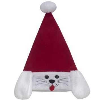 Dyno Christmas Animal Face 17 in. Santa Hat