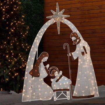 Sienna, Nativity Scene Yard Decor LED Warm White, 72 in