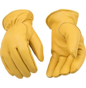 Men's Lined Premium Grain Deerskin Driver Gloves