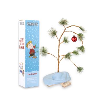 Peanuts, Charlie Brown Christmas Tree with Linus' Blanket, 24"