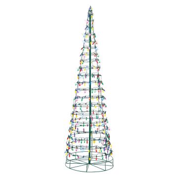 Glenhaven, Cone Tree 6' LED Multi Color Twinkle