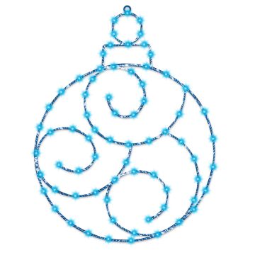 Ornament, Blue Twinkle, 24"