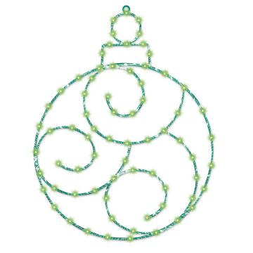 Ornament, Green Twinkle, 24"