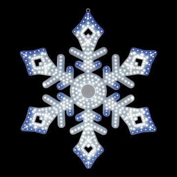 Glenhaven Home & Holiday Hi-Vibrant LED Lighted 24" Snowflake