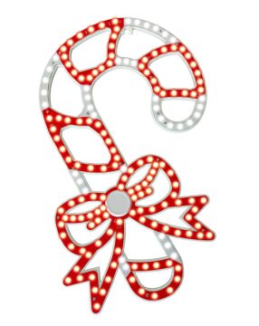 Glenhaven, Candy Cane Red & White Twinkle, 16"