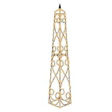 Glenhaven Home & Holiday LED Lighted 5' Three-dimensional Obelisk