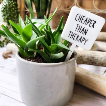 Mad River Snarky Plant Marker Stake - Cheaper Than Therapy