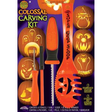 Fun World Pumkin Pro 10 Piece Colossal Carving Kit