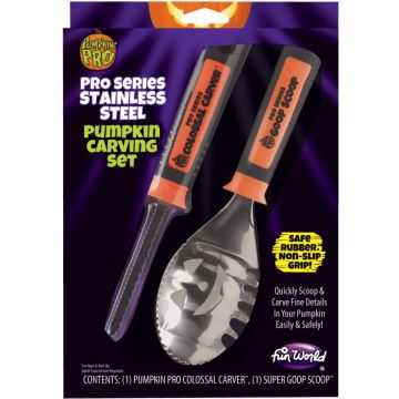 Fun World Pumpkin Pro Series Stainless Steel Pumpkin Carving Set