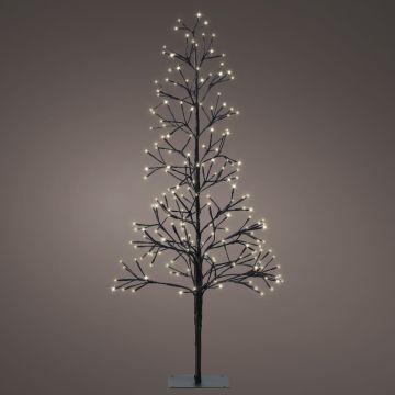 Lumineo 47" LED Tree 8 Fuction Twinkle Effect, Solar Operated, Warm White