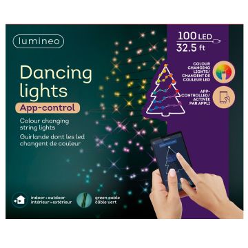 Lumineo LED Dancing Lights, Color Changing, 100 Lights