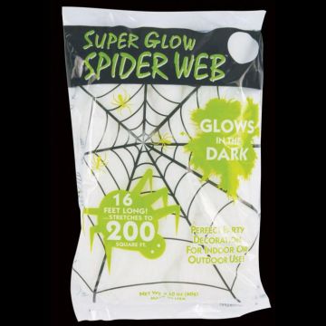 Fun World Super Glow™ Spider Web, 200 square feet