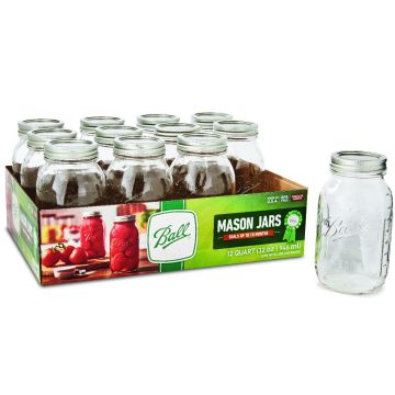 Ball® Regular Mouth Mason Jars & Lids, 32oz, 12 Pack