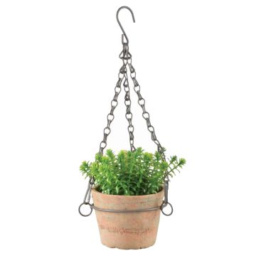 Esschert Design, Aged Terra Hanging Flower Pot, 5"