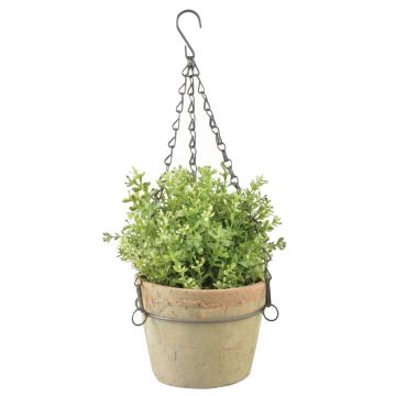 Esschert Design, Aged Terra Hanging Flower Pot, 6.7"