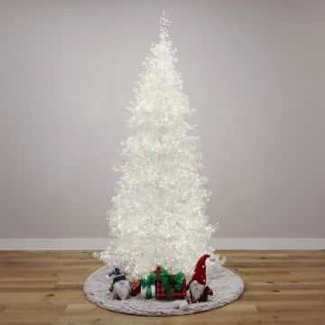 Aurora Pearl Fir with Pure White Cluster LEDs, Gabriel Tree® Artificial Christmas Tree