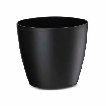 Crescent, Eva Indoor Planter, Black Matte