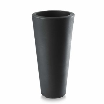 Crescent, Bleeker Tapered Planter, Caviar Black