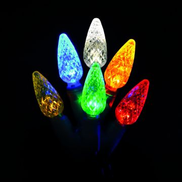 S4 LED Traditional Medium (C6) Christmas Light Sets