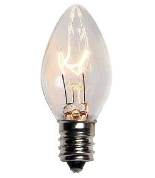 C7 Bulbs, Classic Bulb, Translucent, Incandescent