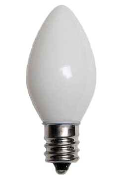 C7 Bulbs, Classic Bulb, Opaque, Incandescent 