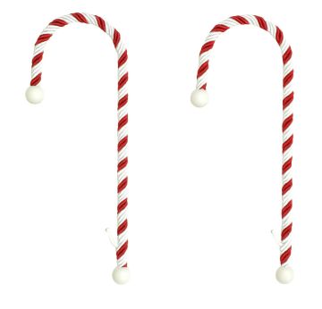 Stocking Holder, Classic Candy Cane, 2 Pack