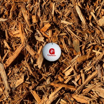 Green Loon® Custom Gold Hardwood Mulch per bag