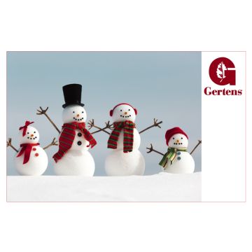 Snowman Family of Four - Gift Card