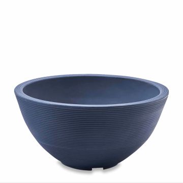 Crescent, Delano Round Planter Bowl, Midnight