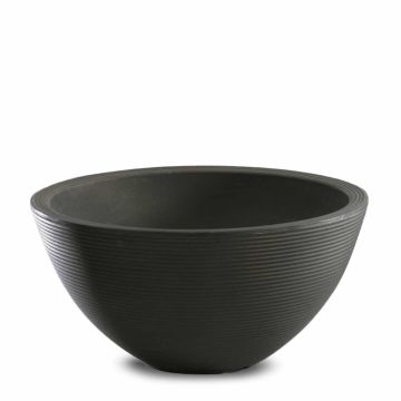 Crescent, Delano Round Planter Bowl, Old Bronze