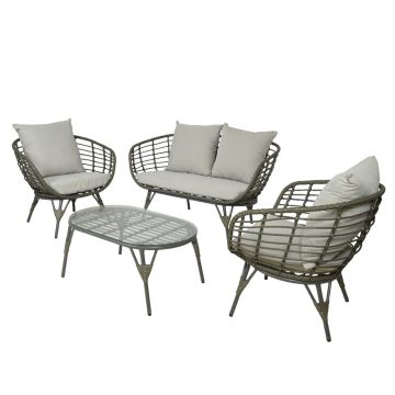 Kaemingk, Evora Wicker Set, 4 Piece