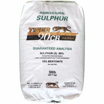 Tiger 90CR Sulfur Soil Amendment 90%, 50 lbs.