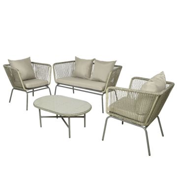 Kaemingk, Fyn Wicker Set, 4 Piece