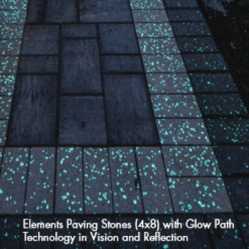 COUNTY Glow Path™ 60mm Paver Bricks 4"x8"