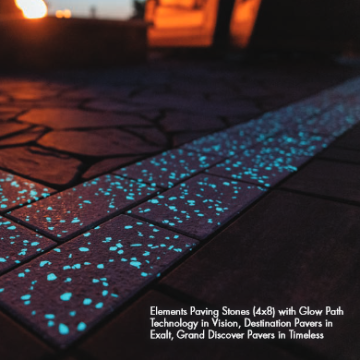 COUNTY Glow Path™ 80mm Paver Bricks 4"x8"