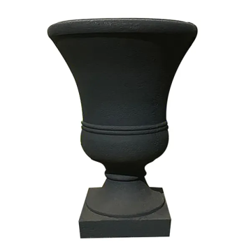 Border Concepts, Japi Traditional Round Urn, Lead, 18.5"