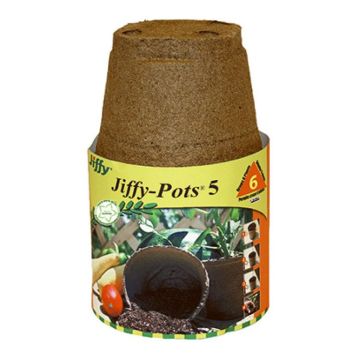 Jiffy 5" Round Pot 8-pack