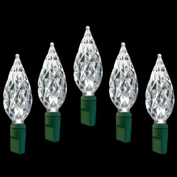 LED Diamond Cut Classic White 50 Light Set