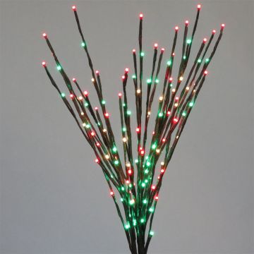 Holiday Bright Lights LED, Branch Light Burst 5MM Traditional Steady 3FT, Brown