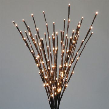 Holiday Bright Lights LED, Branch Light Burst 5MM Warm White Steady 3FT, Brown