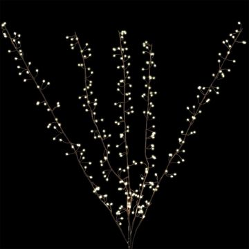 Holiday Bright Lights LED, Twigs Big Seed Warm White Steady 4FT, Brown