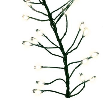 Holiday Bright Lights Big Seed Cluster Micro LED Lights, 420 Warm White Light String