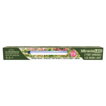 Miracle LED 2 Foot Full Spectrum Daylight Hangable LED Grow Light